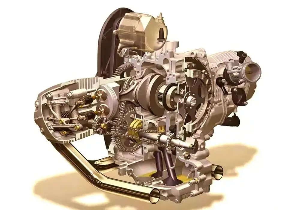 Sistema de transmisión de potencia y cambio de marchas de motocicletas