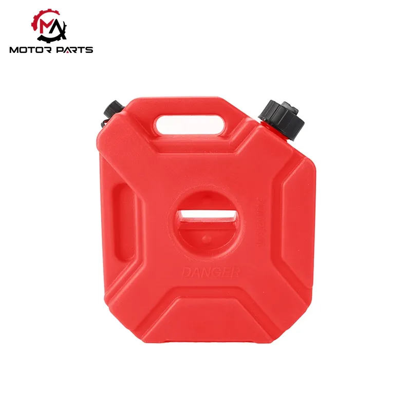 Tanque de combustible con lata de gasolina a prueba de fugas, bloqueable, 5L, para motocicleta, Camping